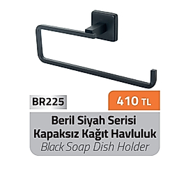 Beril Siyah Kapaksız Kağıt Havluluk Pirinç