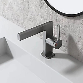 T  TİPİ CROM MAT LAVABO BATARYASI