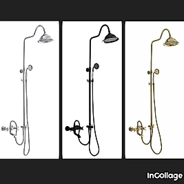 RUSTİK DUŞ SETİ VE BANYO BATARYASI