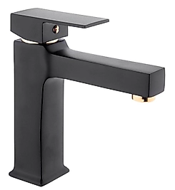 KARE SİYAH GOLD LAVABO BATARYASI MODELLERİ