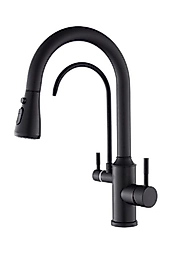 ARITMALI SPİRALLİ MUTFAK BATARYASI MODELLERİ SİYAH MAT