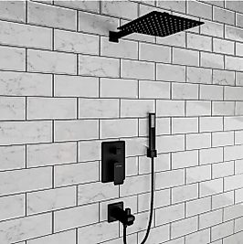 Ankastre Siyah Duş Seti