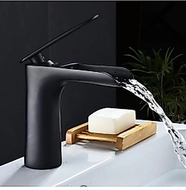 Şelale Lavabo Bataryası Siyah