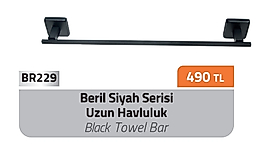 Beril Siyah Uzun Havluluk Pirinç