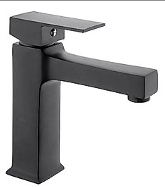 Siyah Kare Lavabo Bataryası