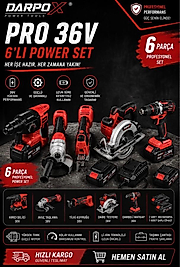 PRO 36V 6’LI POWER SET 2ADET BATARYA 1ADET ŞARJ CİHAZI İLE BİRLİKTE