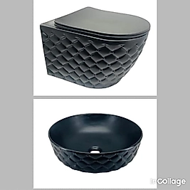 KLOZET VE LAVABO TAKIMLARI MAT SİYAH