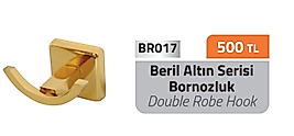 Beril Gold 2'li Bornozluk Pirinç